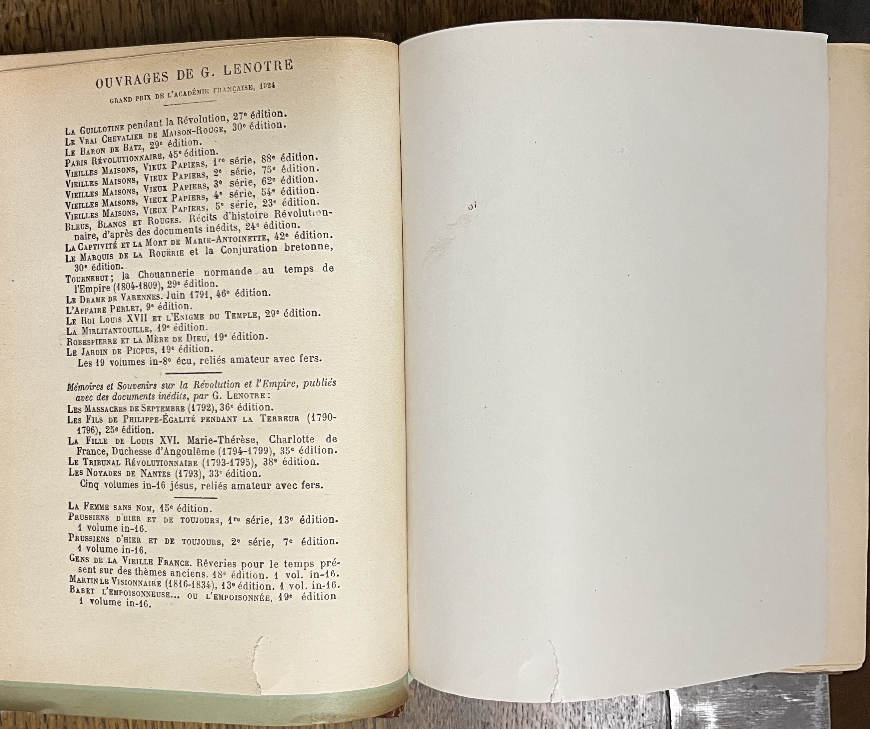 Lenotre G. Le Tribunal Révolutionnaire (1793-1795)