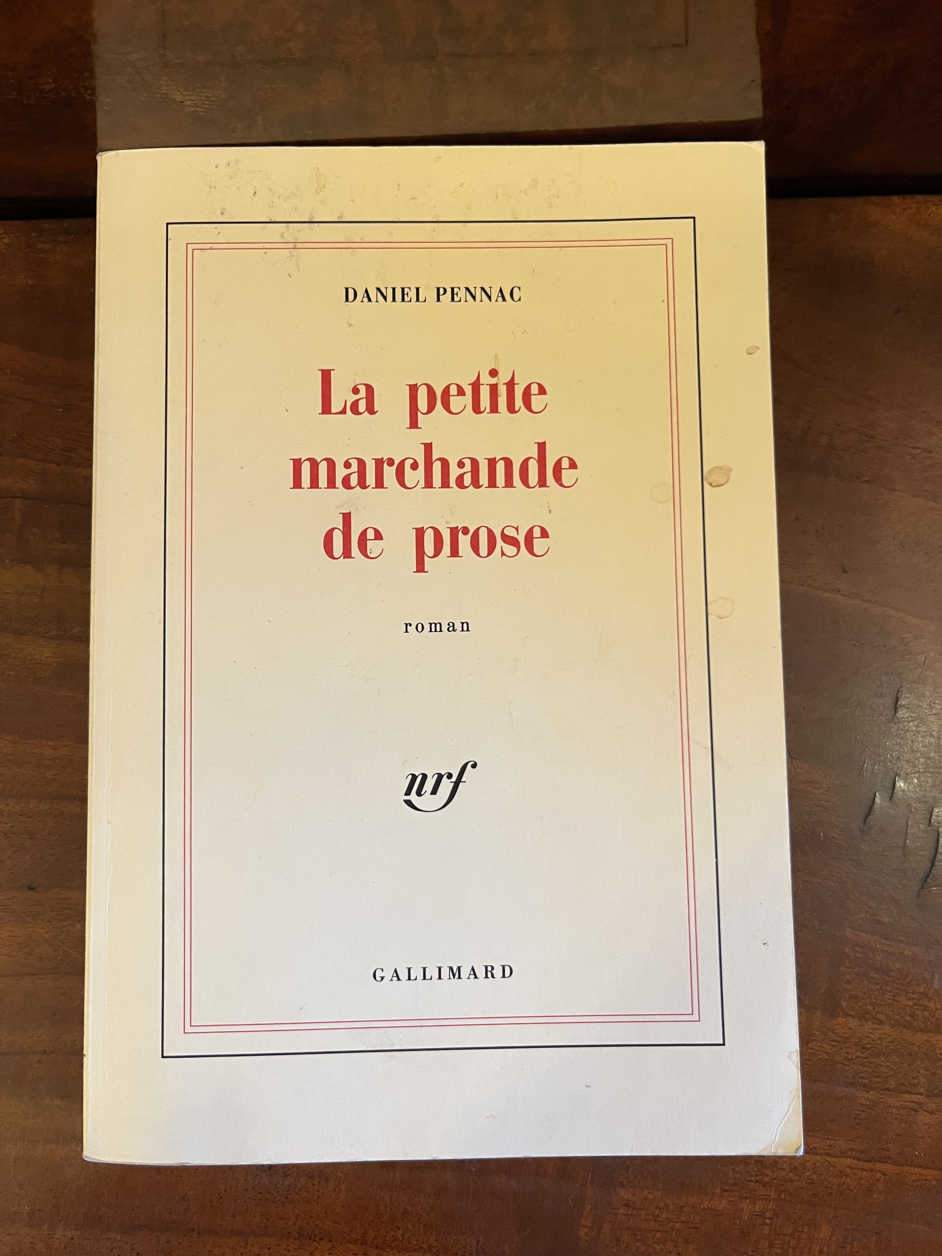 Pennac, Daniel. La petite marchande de prose