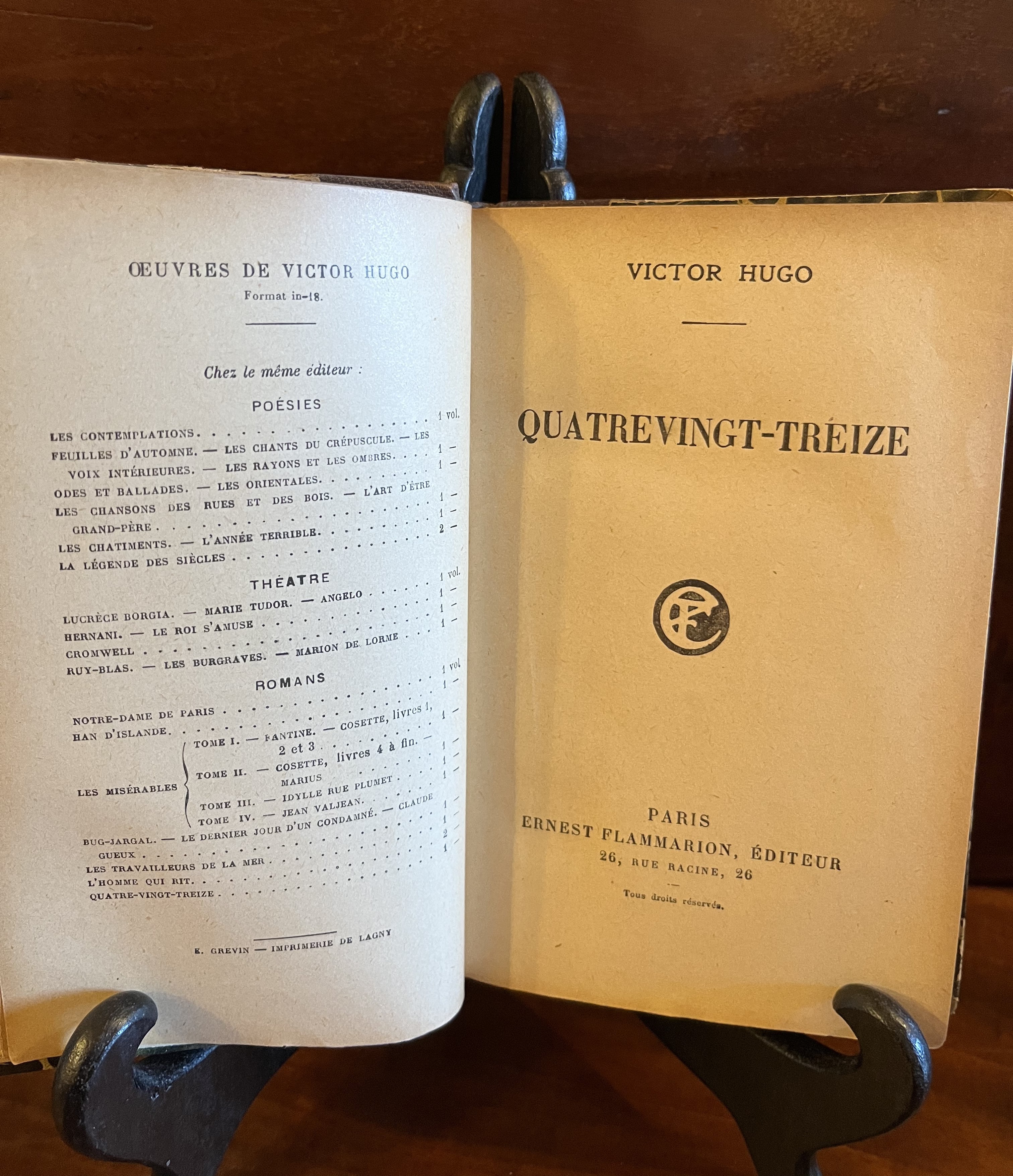 Hugo, Victor. Quatre-vingt-treize