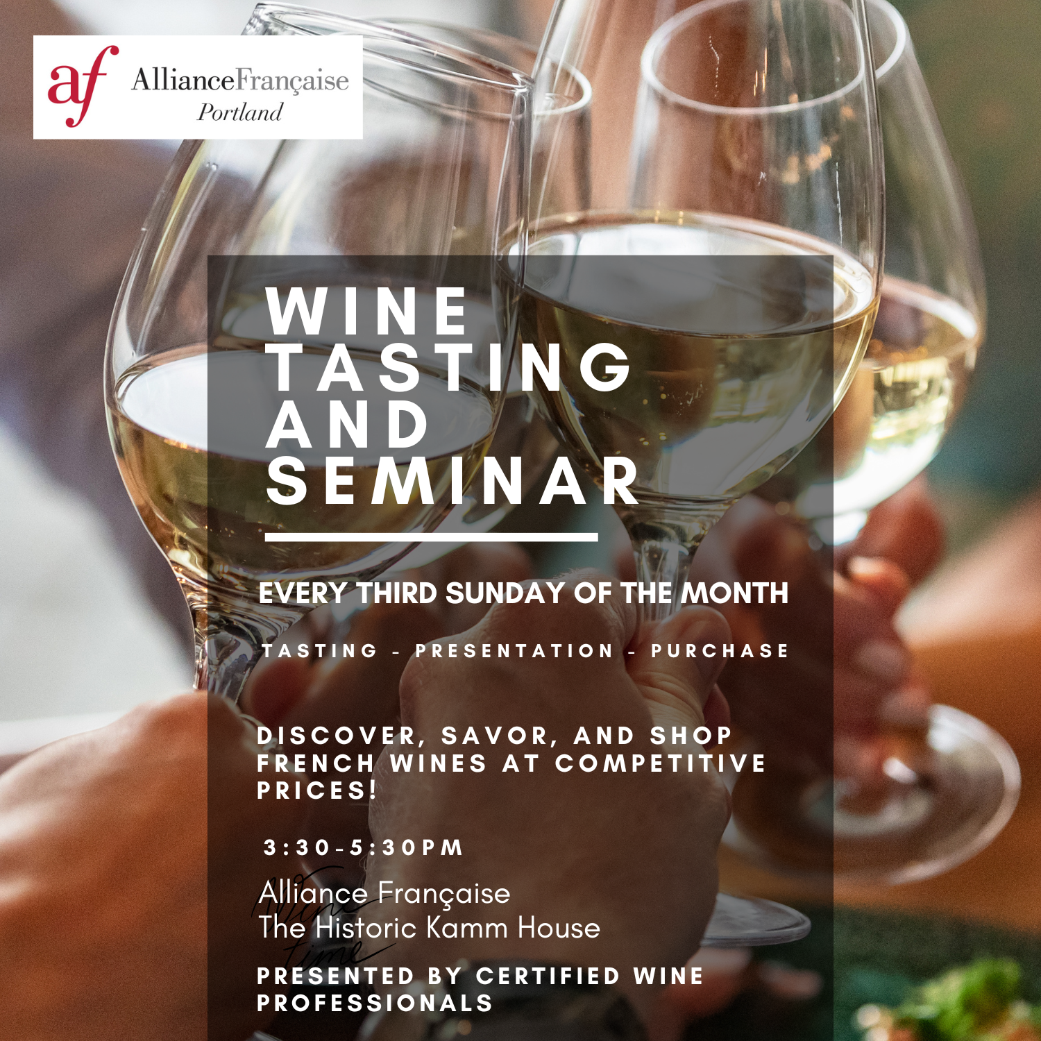 Sip, Learn & Take Home: Monthly Wine Tastings