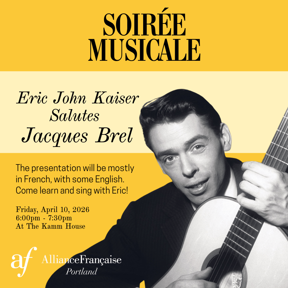 Soirée Musicale - Eric John Kaiser Salutes Jacques Brel