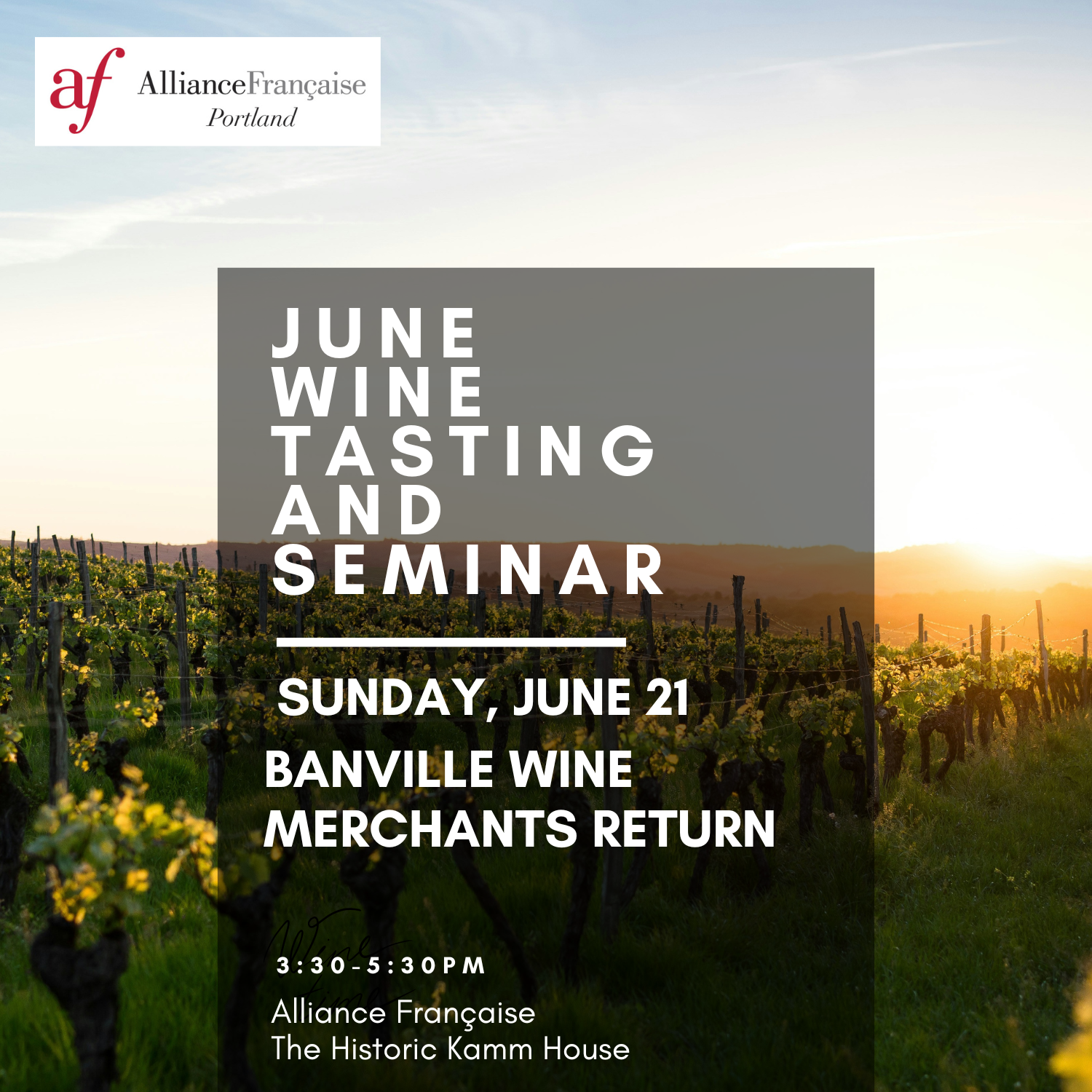 June Wine Tasting & Seminar
