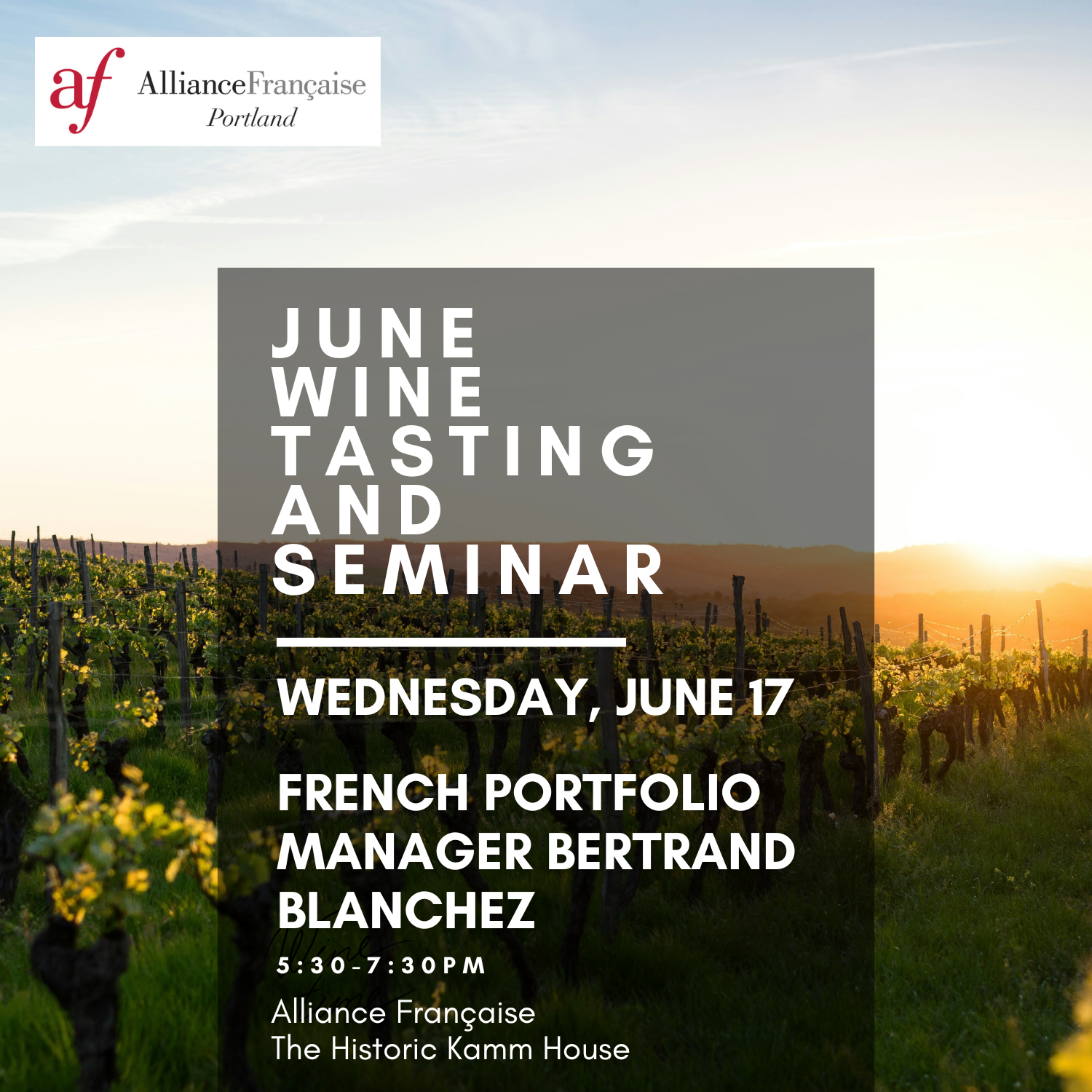 June Wine Tasting & Seminar